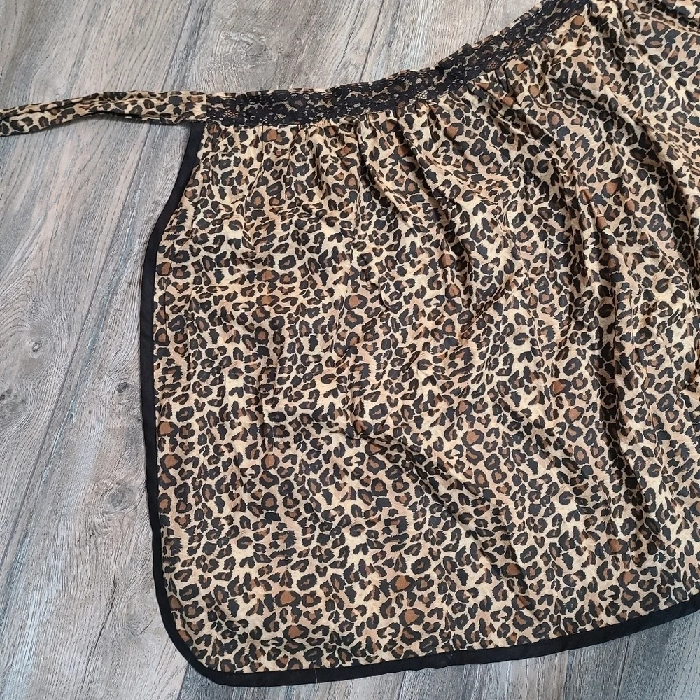 Leopard Print House Apron, Skirt